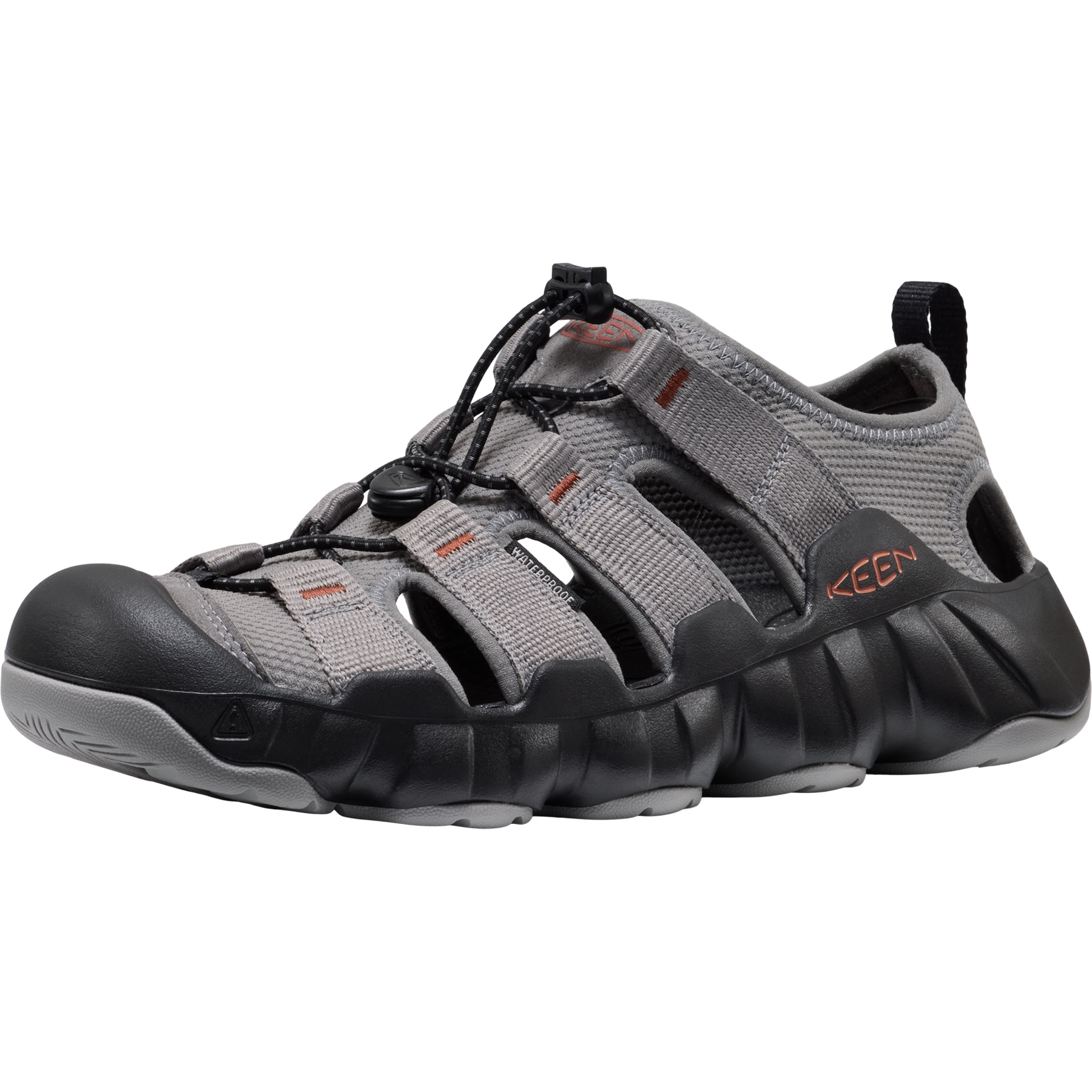 KEEN Hyperport H2 Sandals Men - Steel Grey/Burnt Brick | BIKE24