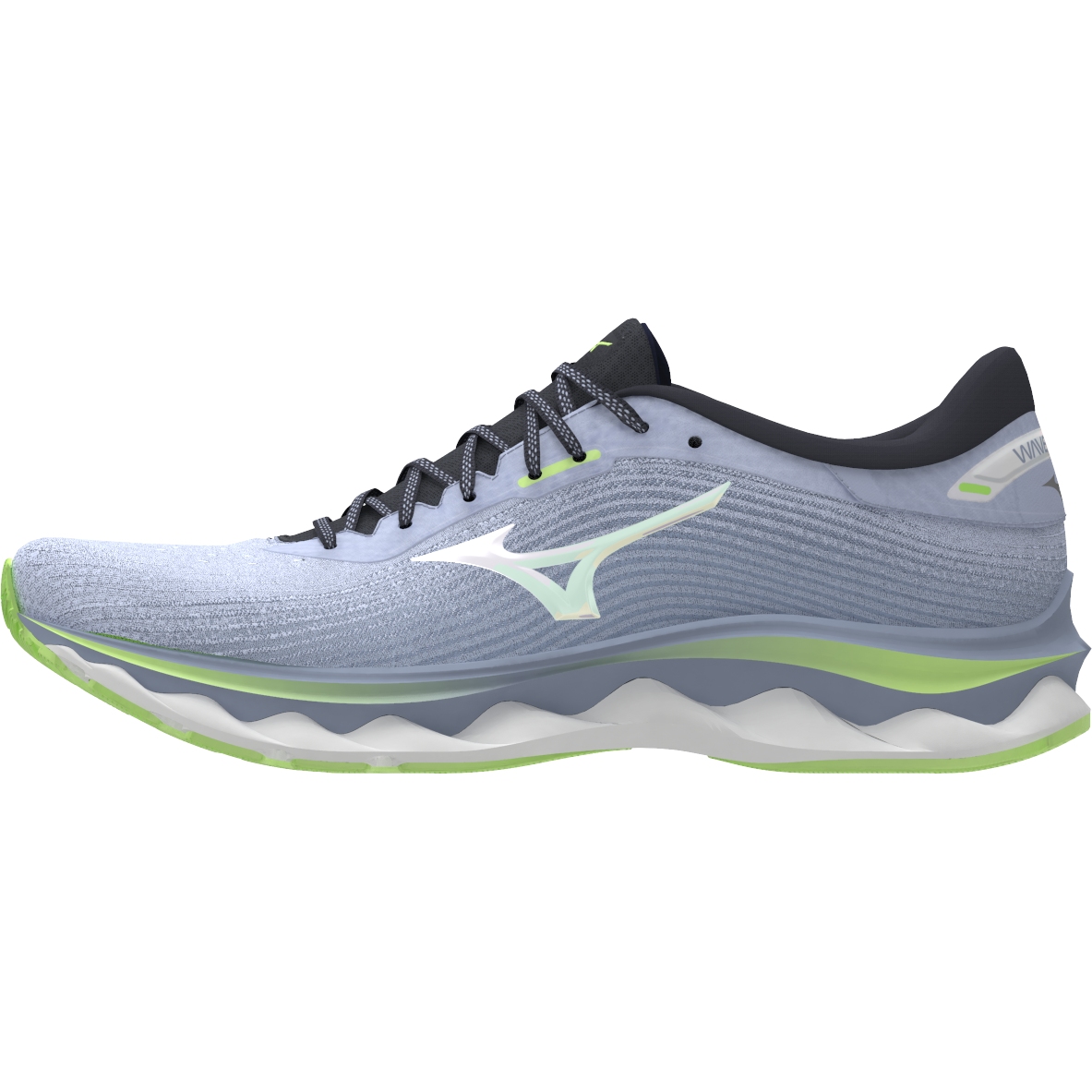 Image of Mizuno Wave Sky 5 Women's Running Shoes - Heather / White / Neo Lime