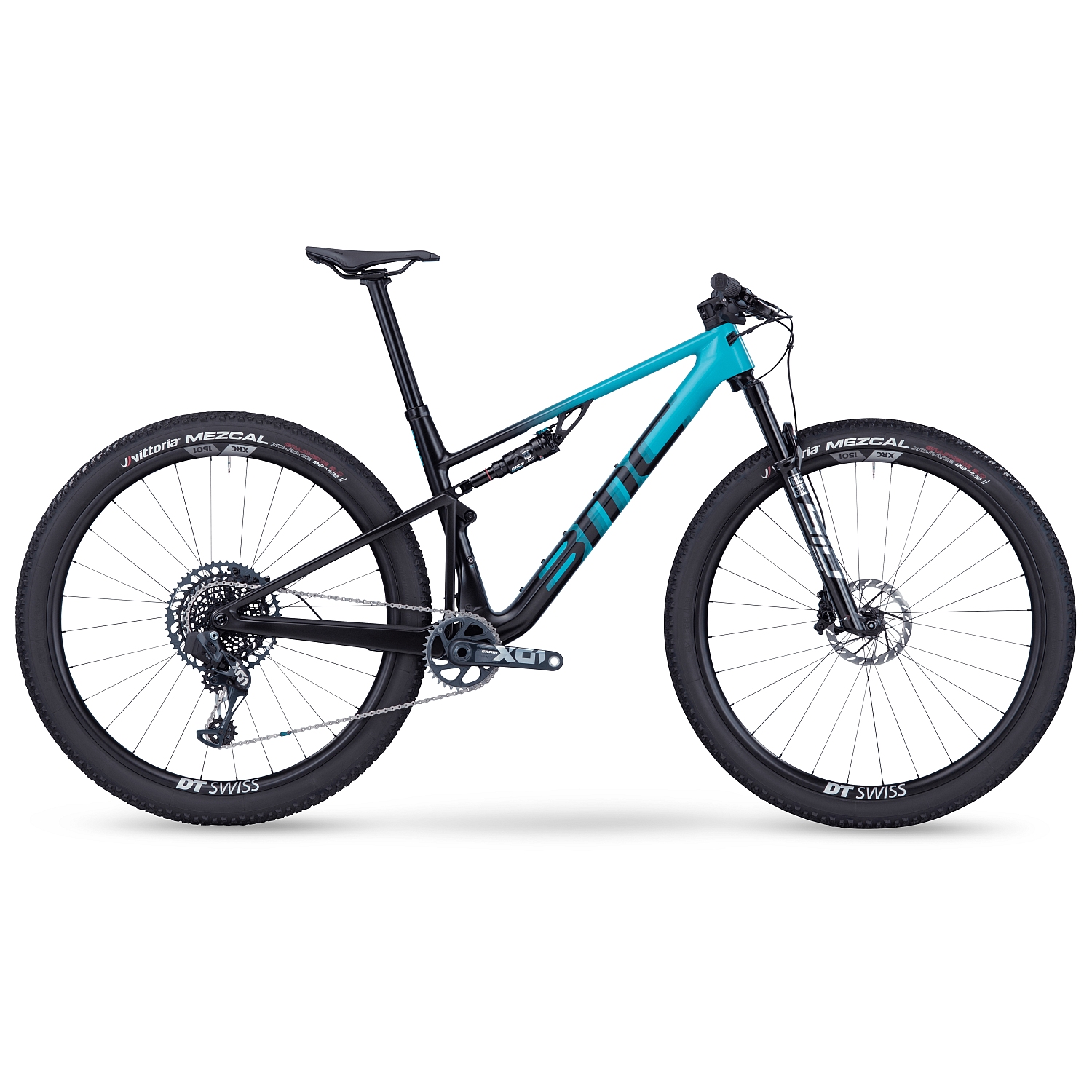 Picture of BMC FOURSTROKE 01 ONE - 29&quot; Carbon Mountainbike - 2023 - turquoise / black