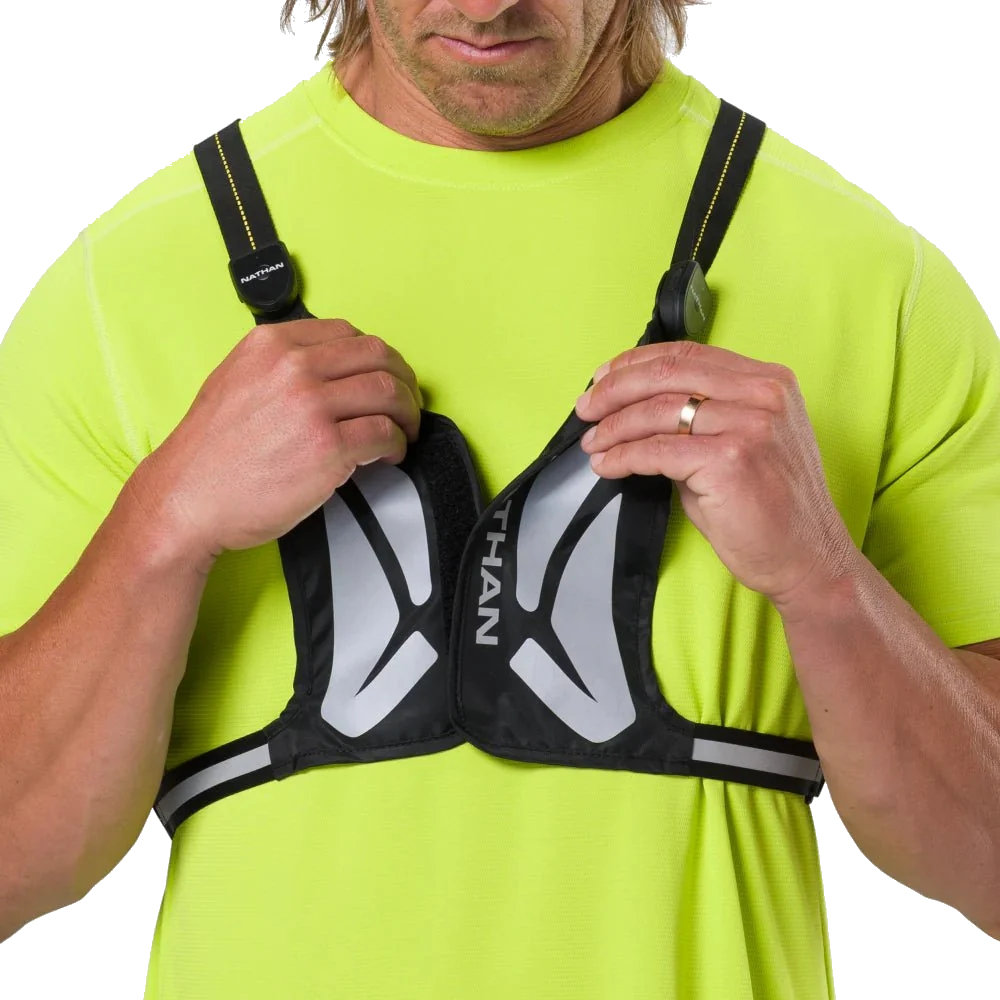 Nathan Sports Laser Light Web RX Safety Vest - black / high vis