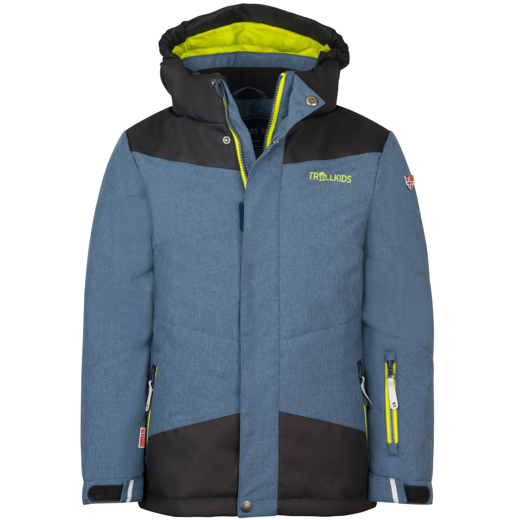 Giacca Impermeabile Bambini Trollfjord - Antivento E Riflettenti, 100% Poliestere