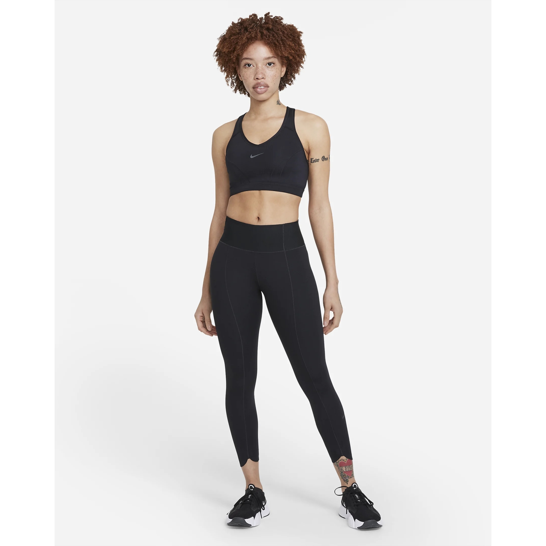 Nike One Luxe Icon Clash Cropped Tights Women - black/dark smoke