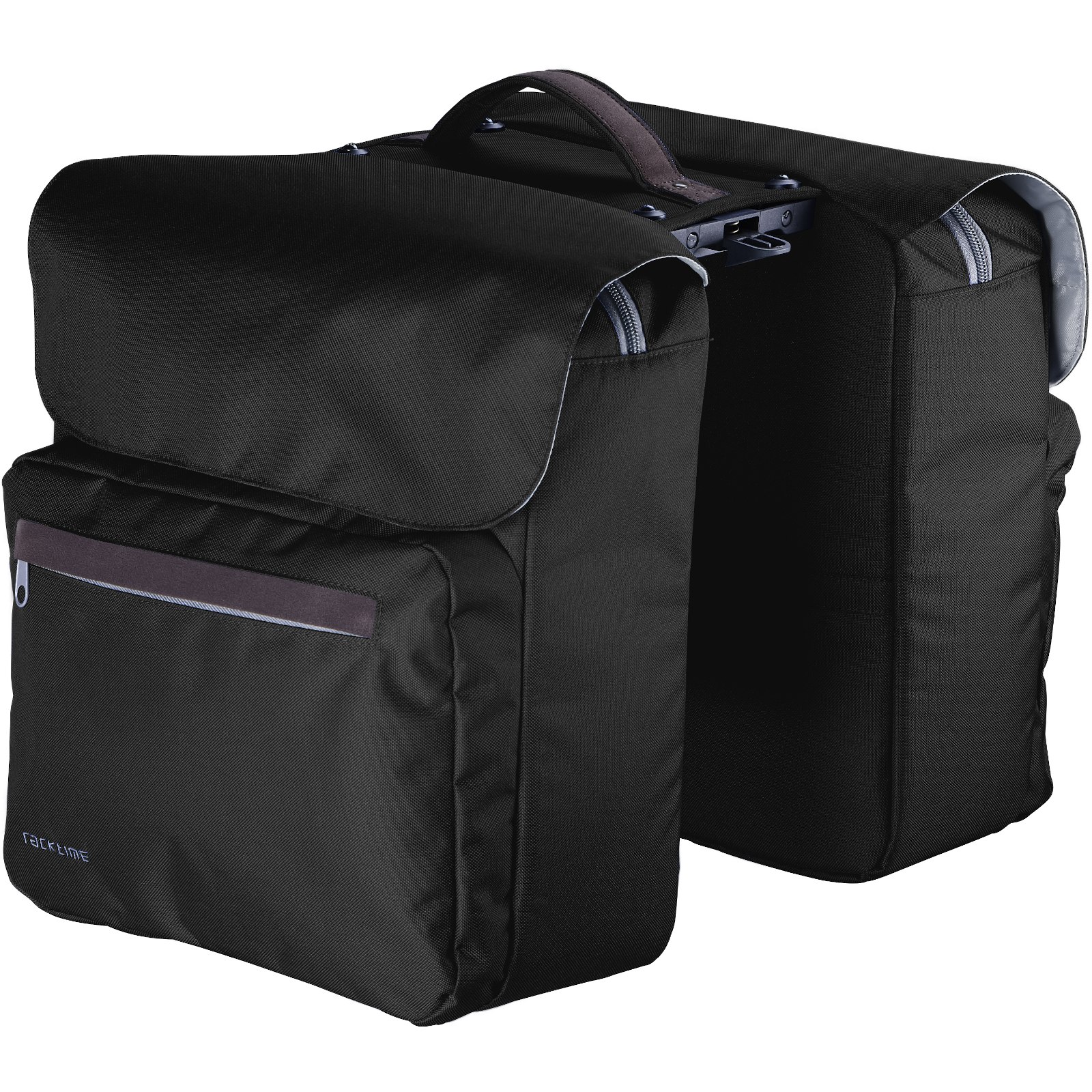 Produktbild von Racktime Ture Doppel-Gepäckträgertasche 2x12L - carbon black