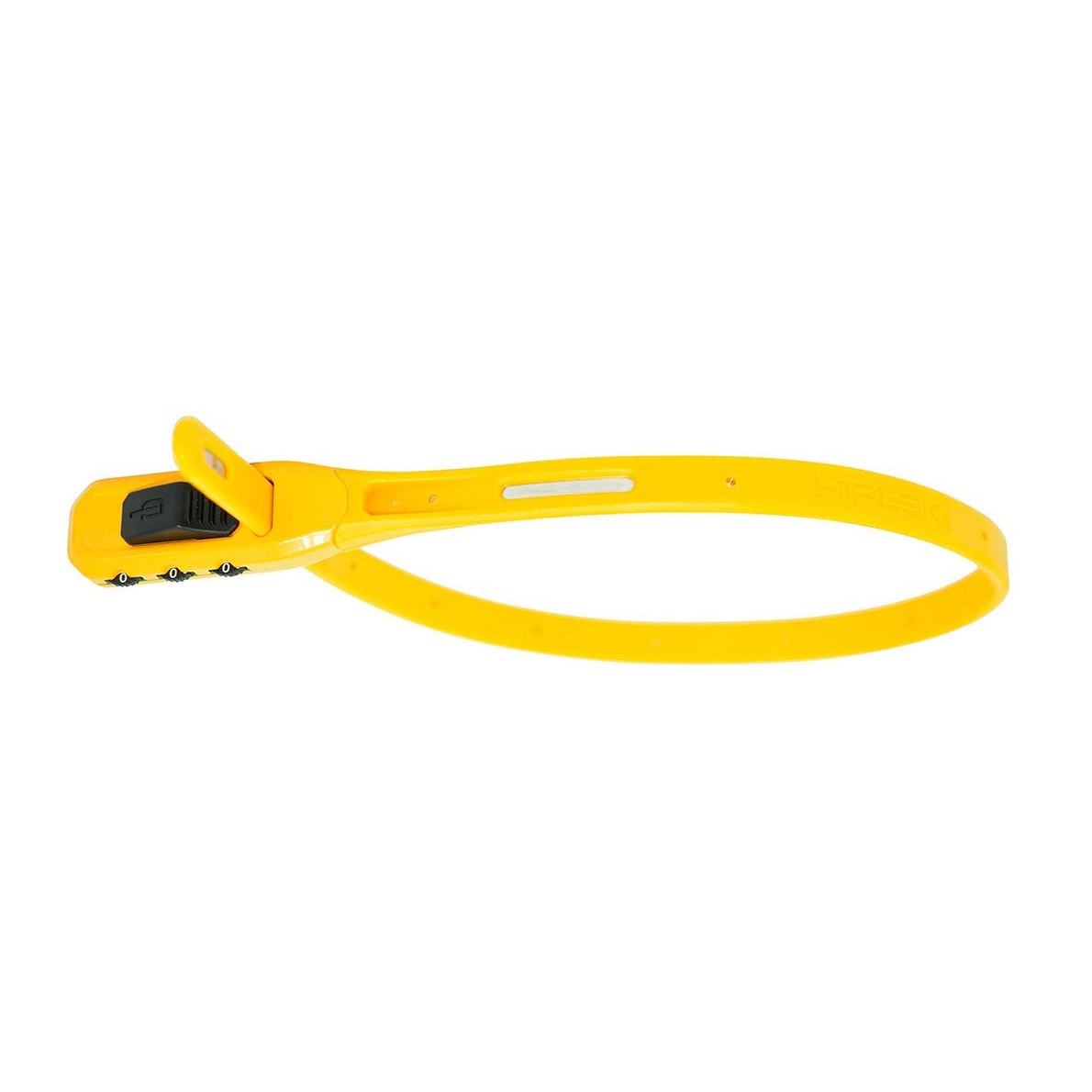 Image of Hiplok Z-Lok Combo Armored Tie Lock with Combination Lock - yellow