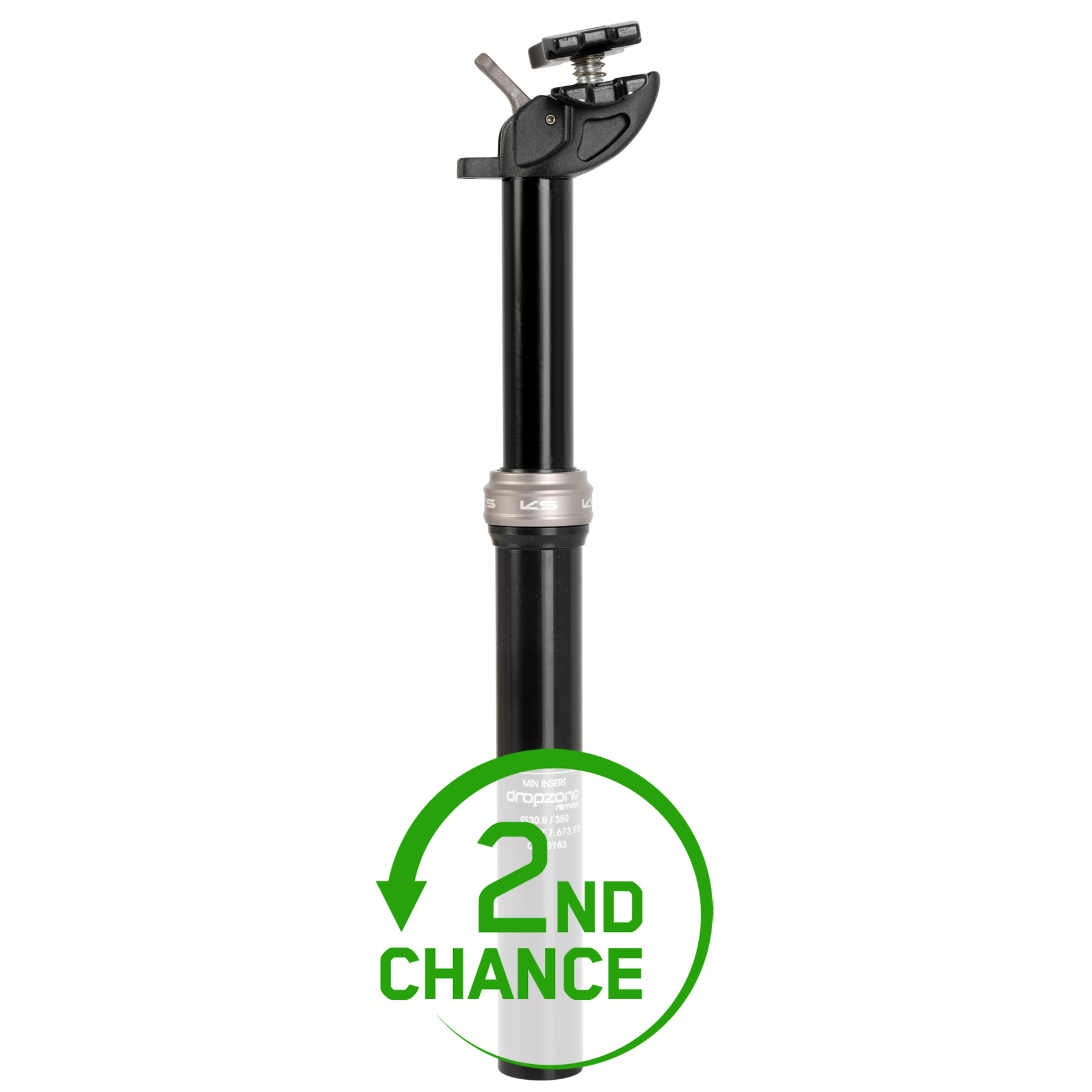 Picture of KS Dropzone Remote Dropper Seatpost - 350mm / Range: 100mm - black - 2nd Choice