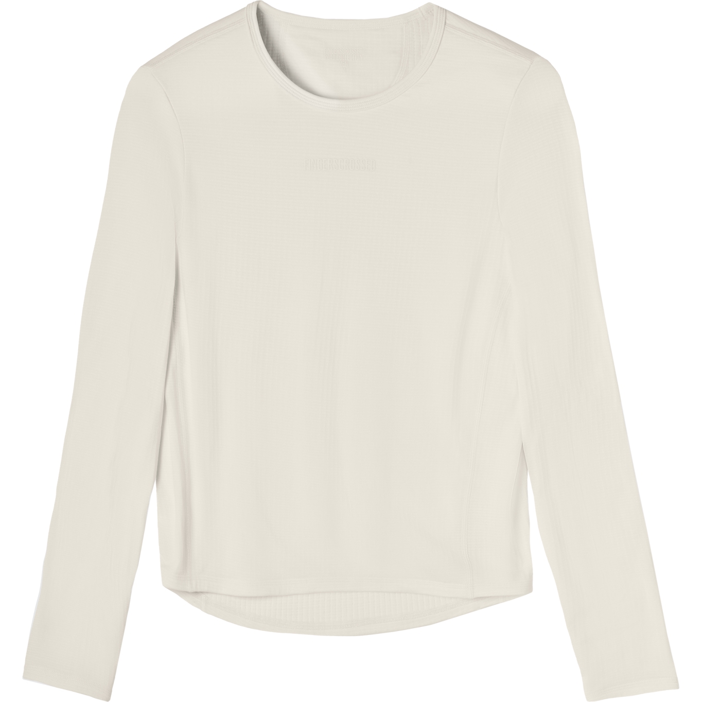 Женский базовый слой с теплыми длинными рукавами со СКРЕЩЕННЫМИ пальцами - Античный крем