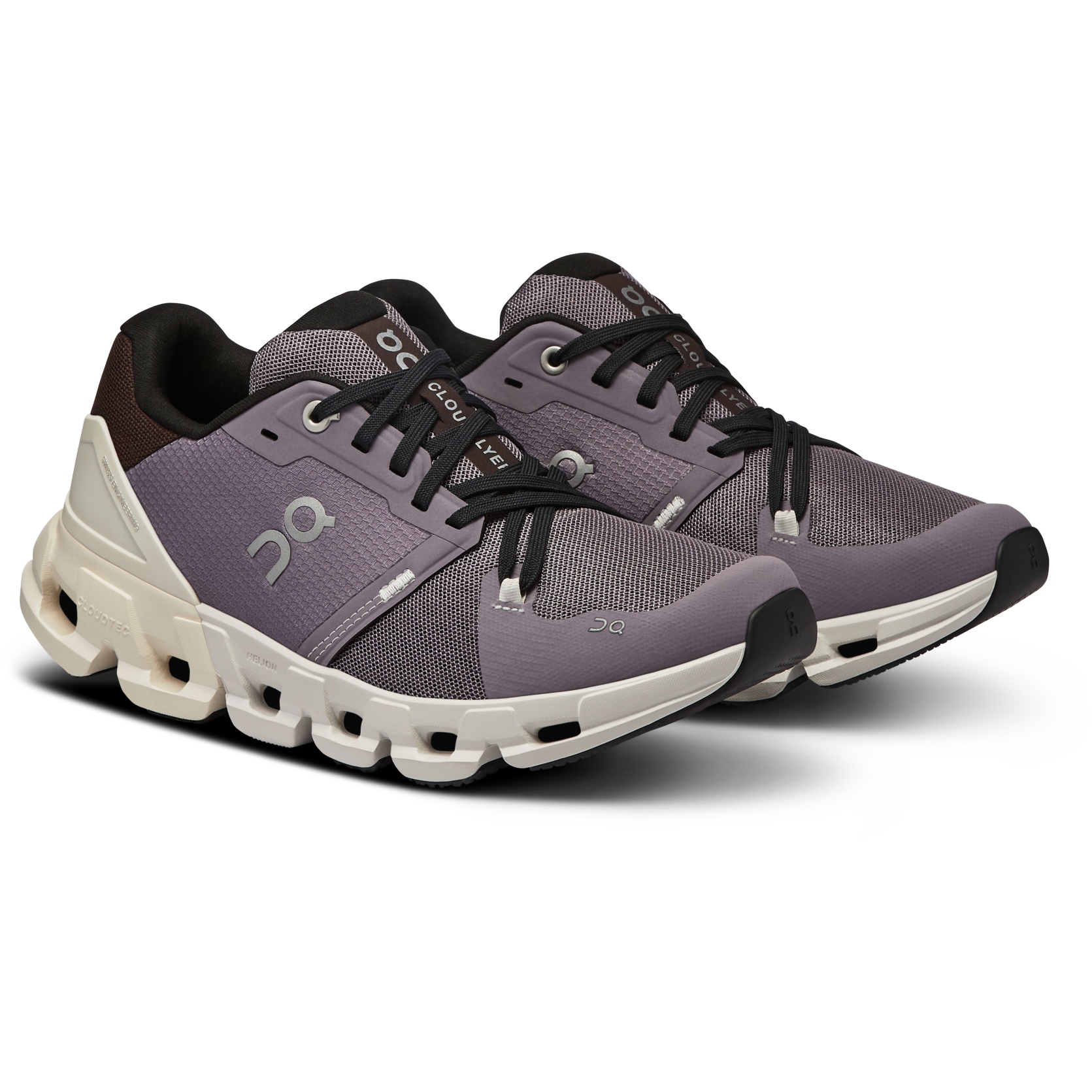 Picture of On Cloudflyer 4 Running Shoes Women - Shark &amp; Pearl