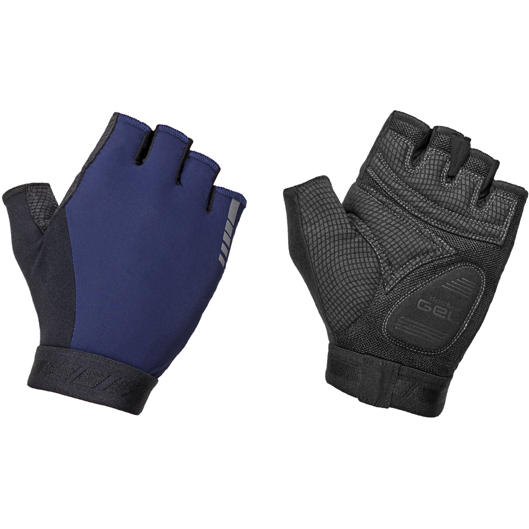 Image of GripGrab WorldCup Padded Short Finger Gloves 2 - Navy Blue