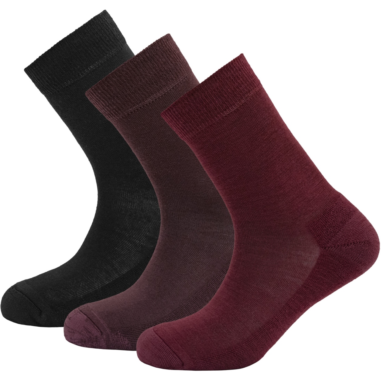 Produktbild von Devold Daily Merino Medium Socken Damen - 3er-Pack - 740A Beetroot Mix