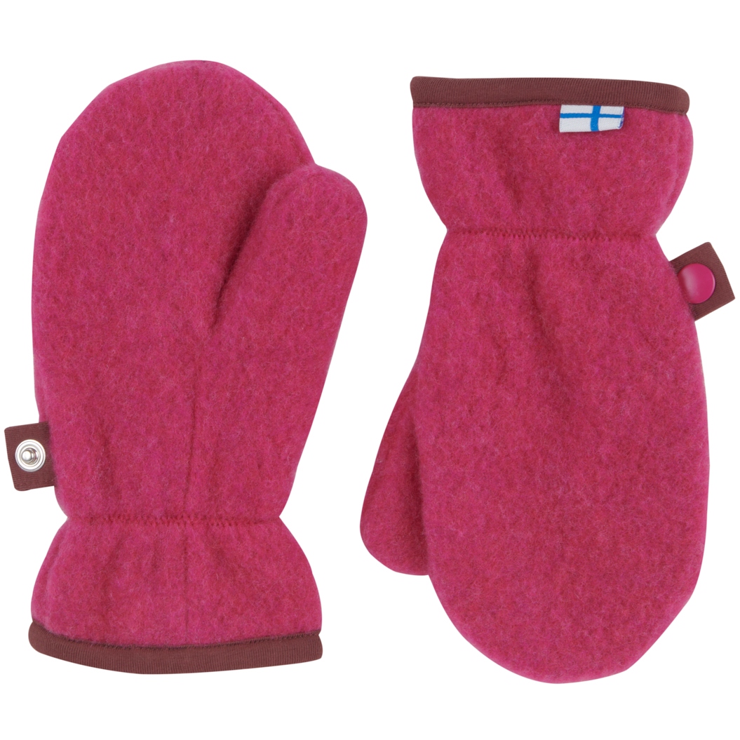 Picture of Finkid NUPUJUSSI WOOL Kids Mittens - raspberry/sable