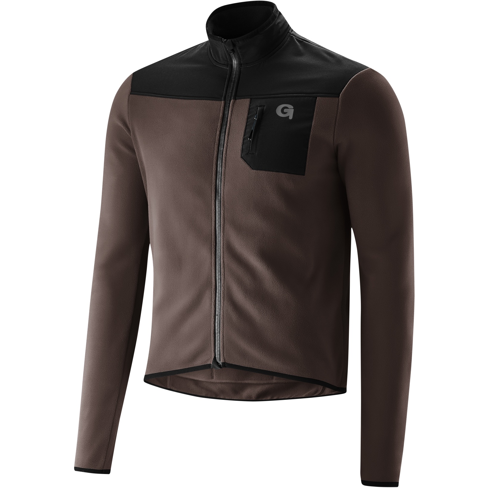 Produktbild von Gonso Adventure Fleece Langarmtrikot Herren - Fossil