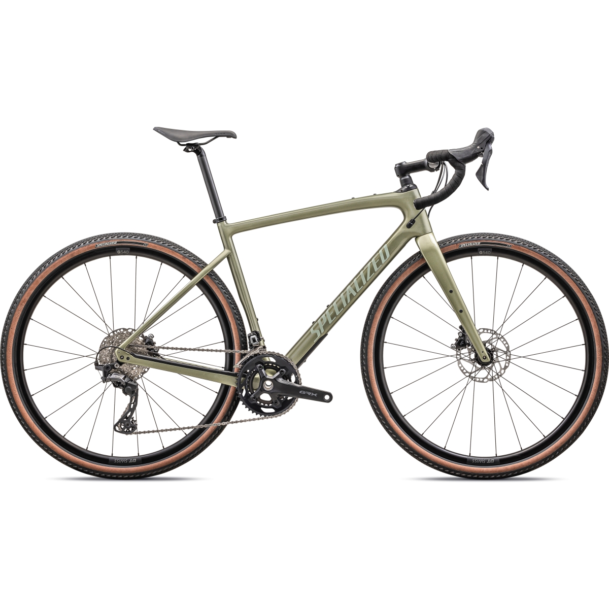 Foto de Specialized Bicicleta Gravel Carbono - DIVERGE SPORT - 2024 - gloss metallic spruce / spruce