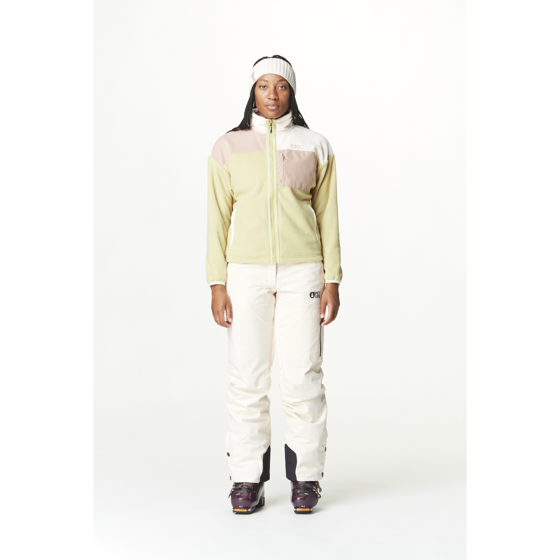 Sweat à Capuche American Eagle Femme – Taille M, Ivoire, Polaire Avec Fermeture éclair