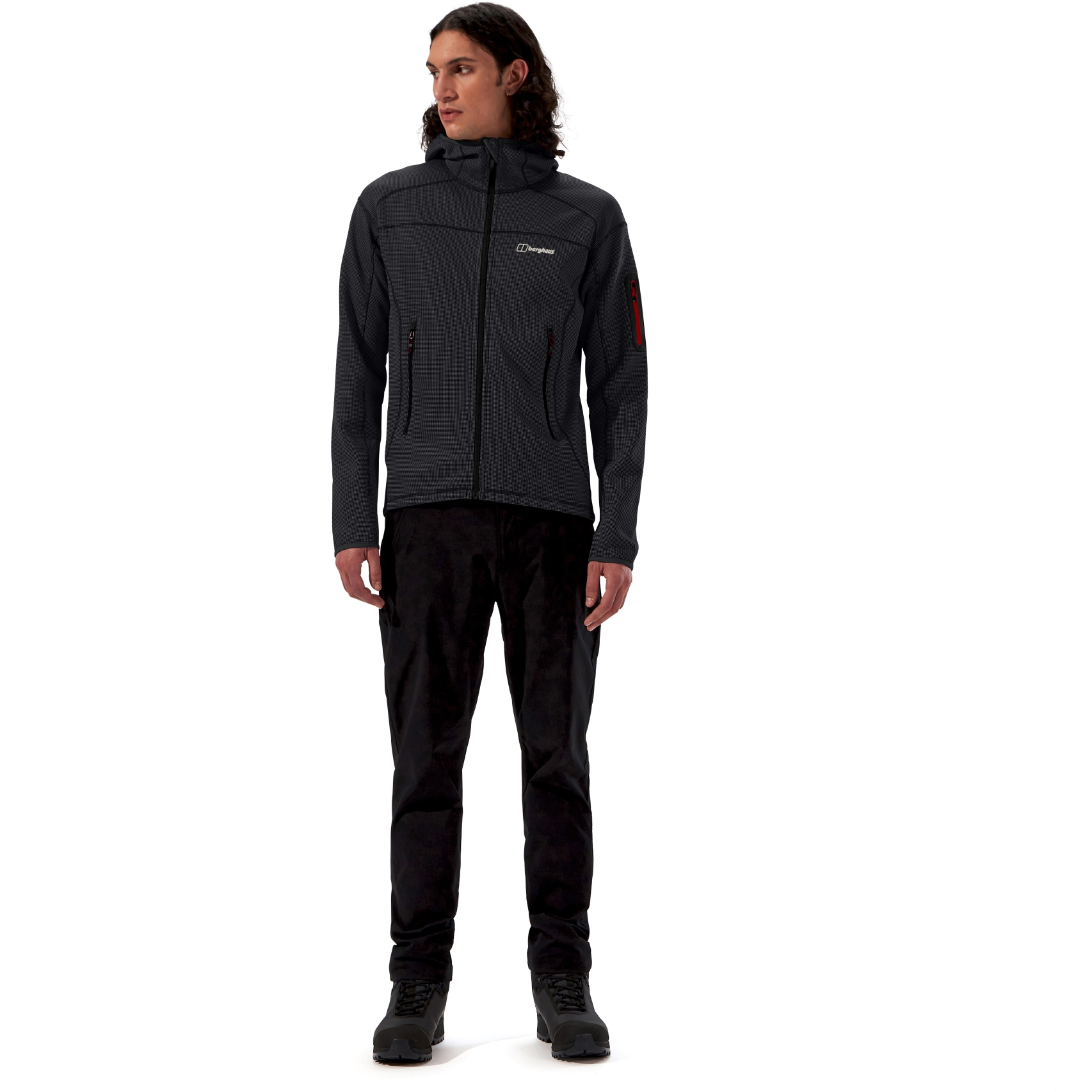 Berghaus Pravitale MTN 2.0 Hooded Fleece Jacket Men - Carbon/Black