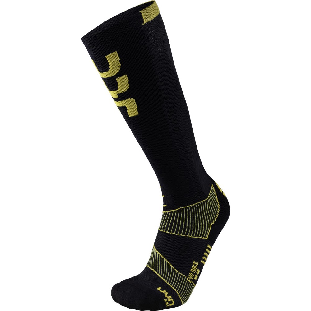 Image of UYN Ski Evo Race Socks - Black/Yellow