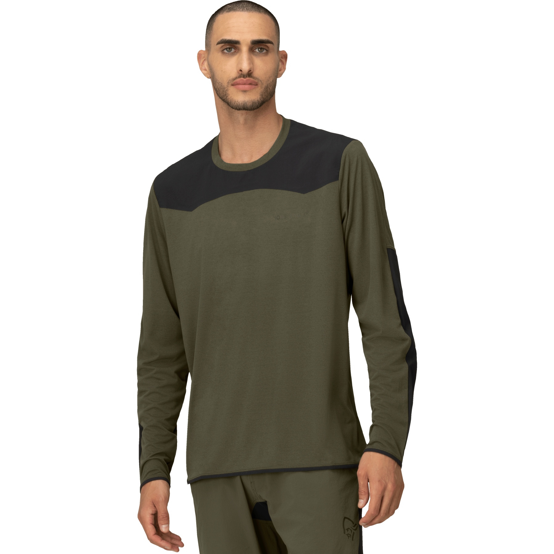 Norrona skibotn equaliser tech Long sleeve Shirt Men - Olive Night