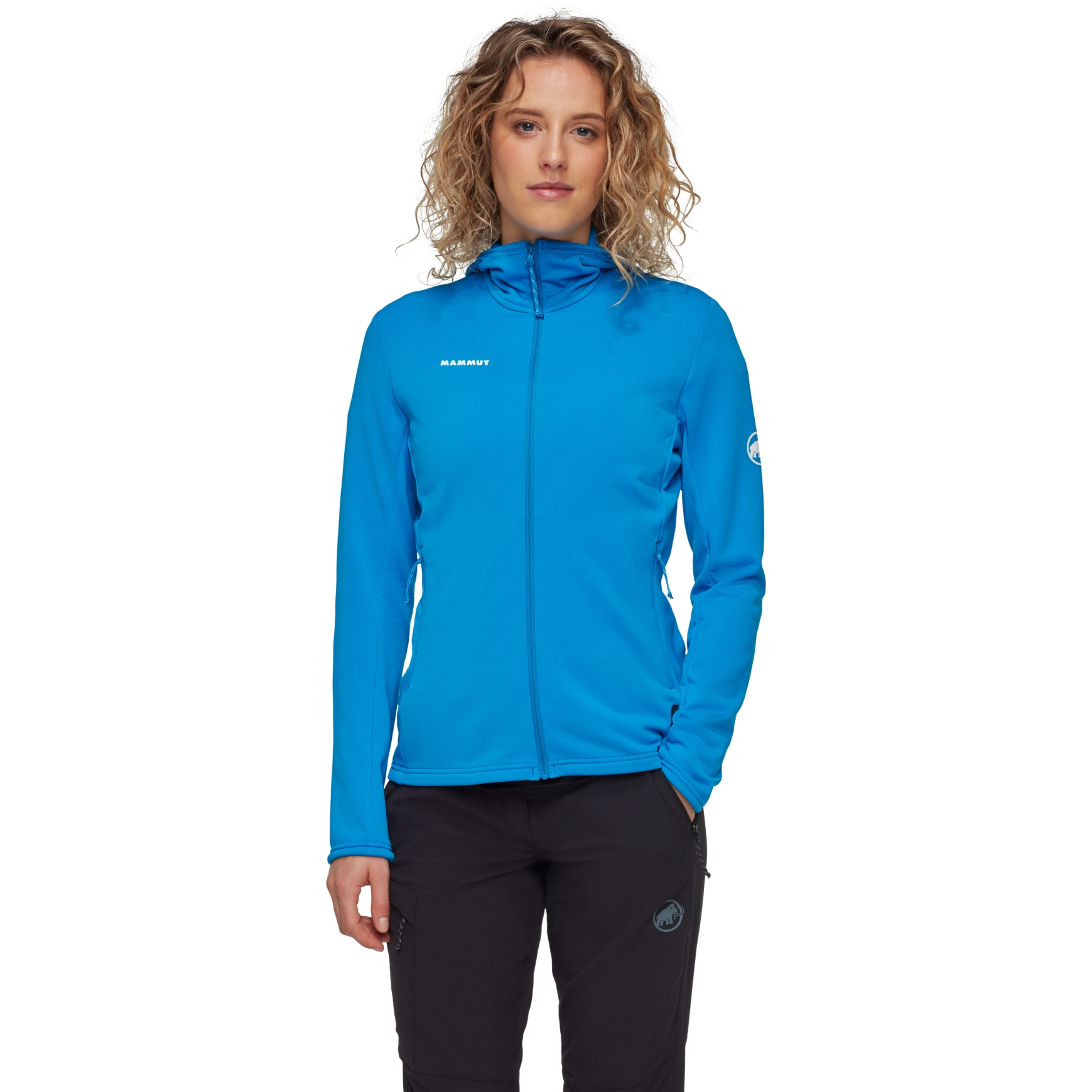 Picture of Mammut Aconcagua Light Midlayer Hooded Jacket Women - glacier blue