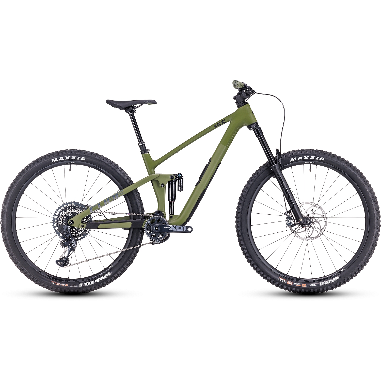 Picture of CUBE STEREO ONE55 C:62 TM - 29&quot; Carbon Mountainbike - 2023 - olive / chrome