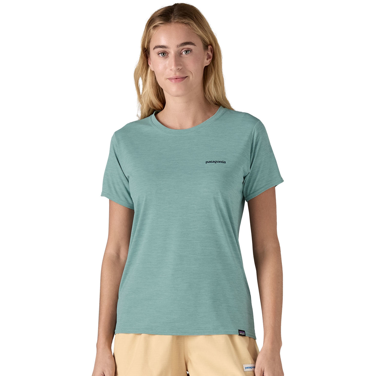 Produktbild von Patagonia Cap Cool Daily Graphic Shirt Damen - Waters - Boardshort Logo: Thermal Blue X-Dye