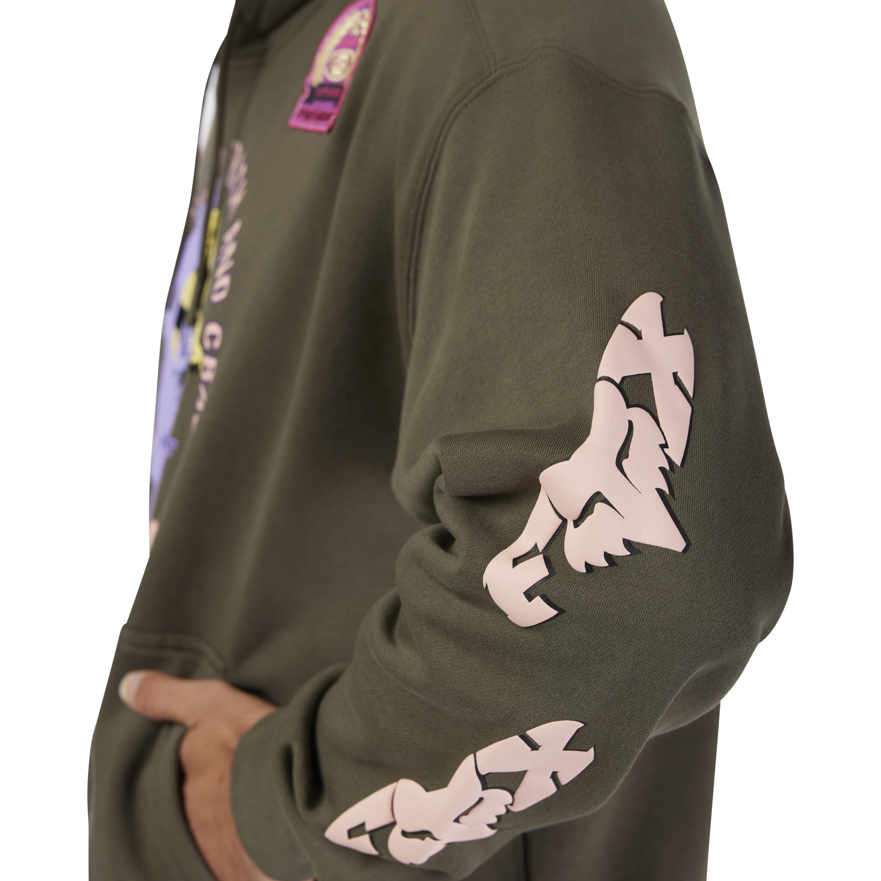 FOX Pro Circuit Oversized Fleece Hoodie Men - military | BIKE24