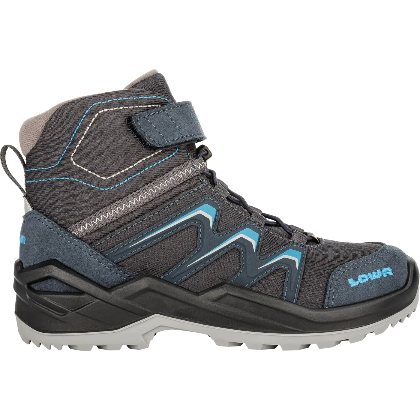 Image of LOWA Maddox Warm GTX Mid Junior Kids Shoe - steel blue (Size 25-35)