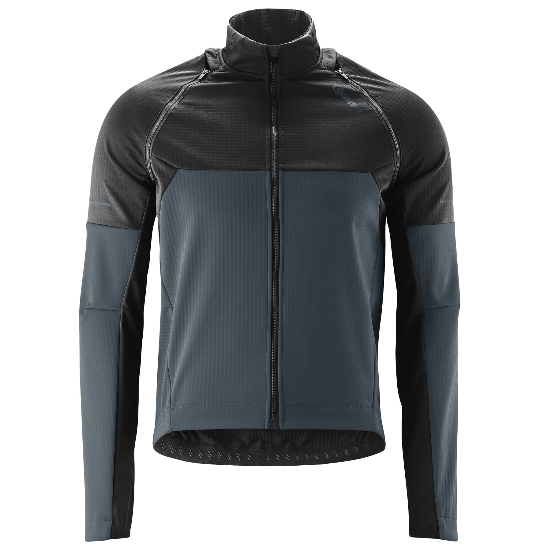 Veste Sport à Capuche Homme - Fermeture Éclair, Manches Longues, Matière Jacquard, Coupe Adjustée