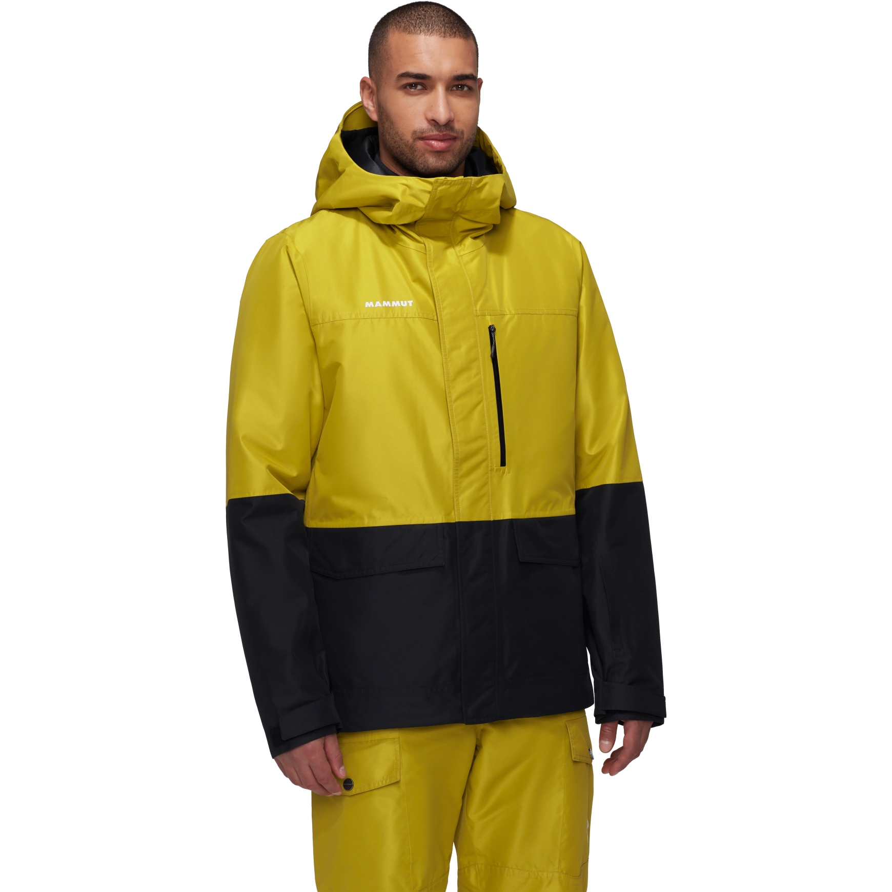 Мужская термокуртка с капюшоном Mammut Fall Line Hardshell - aura-черный