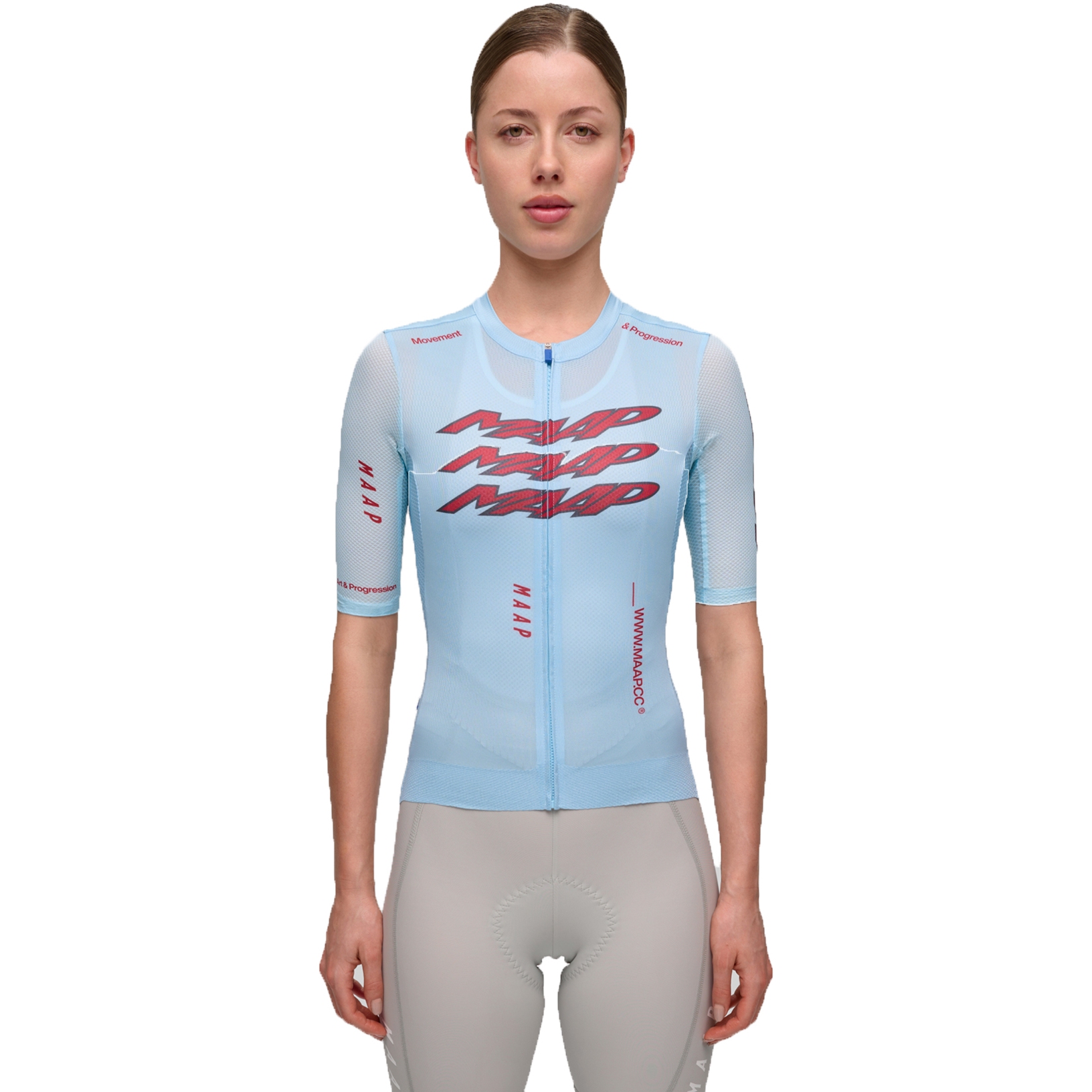 Женская майка MAAP Pulse Pro Air Jersey 3.0 - лазурно-голубая