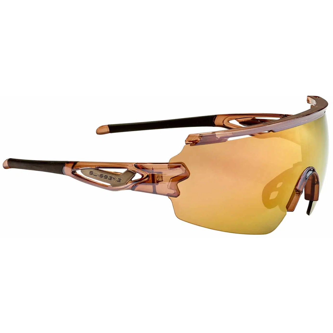 Productfoto van Swiss Eye Signal Glasses 13064 - Shiny Laser Crystal Brown/Black - Brown Gold Revo