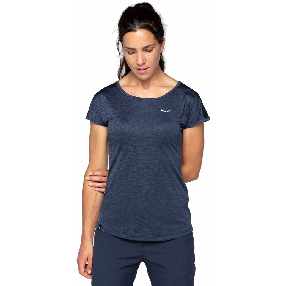 Produktbild von Salewa Puez Melange Dry T-Shirt Damen - navy blazer melange 3966