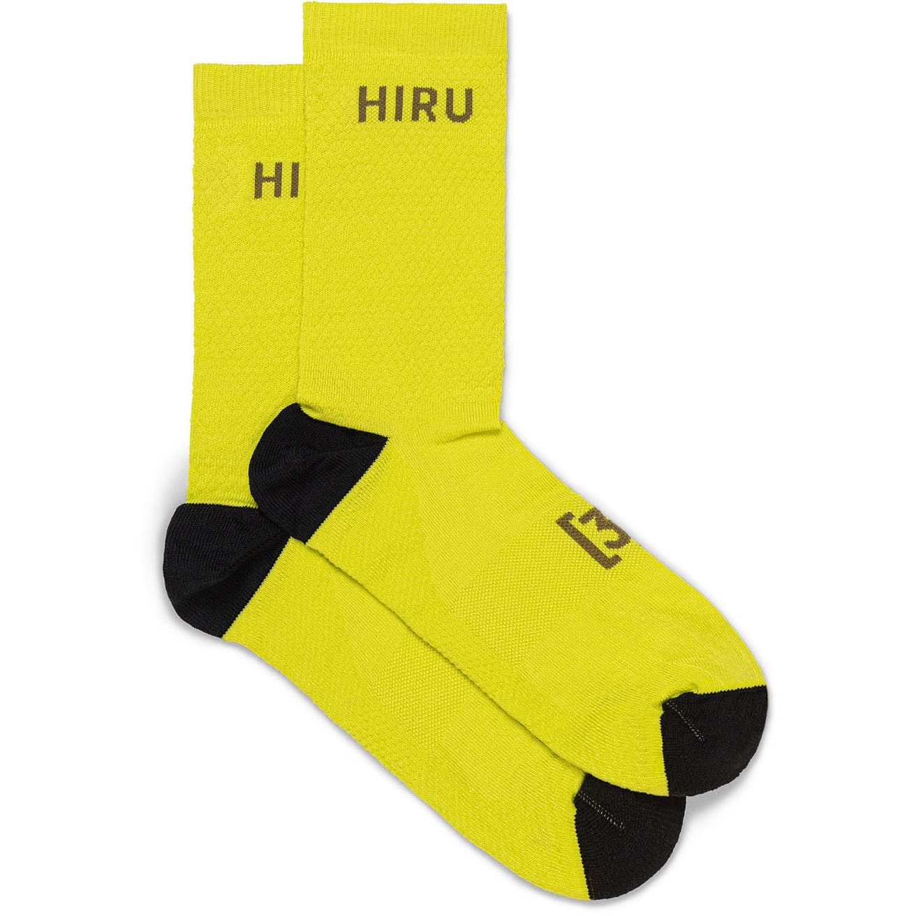 Image of Hiru Primaloft 21cm Cycling Socks - yellow - 1Z