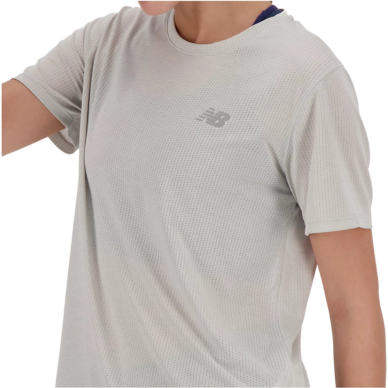 New Balance Athletics T Shirt Damen Ash Heather BIKE24