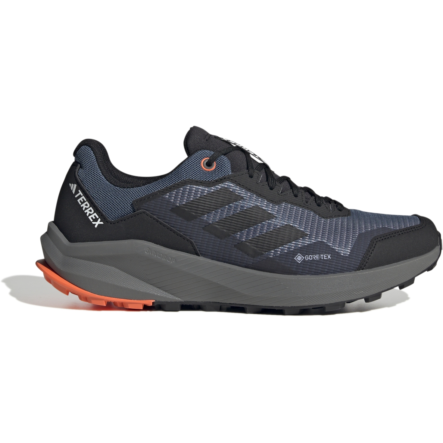 Produktbild von adidas TERREX Trailrider GORE-TEX Trailrunning-Schuhe Herren - wonder steel/core black/impact orange HQ1234