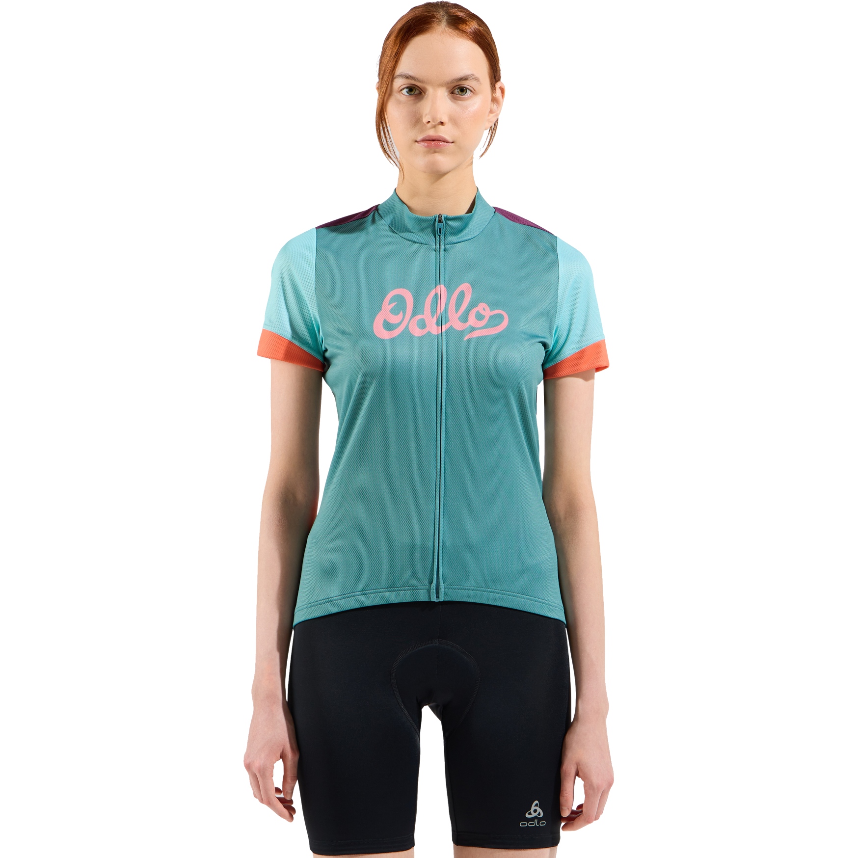 Picture of Odlo Essentials Heritage Cycling Jersey Women - arctic
