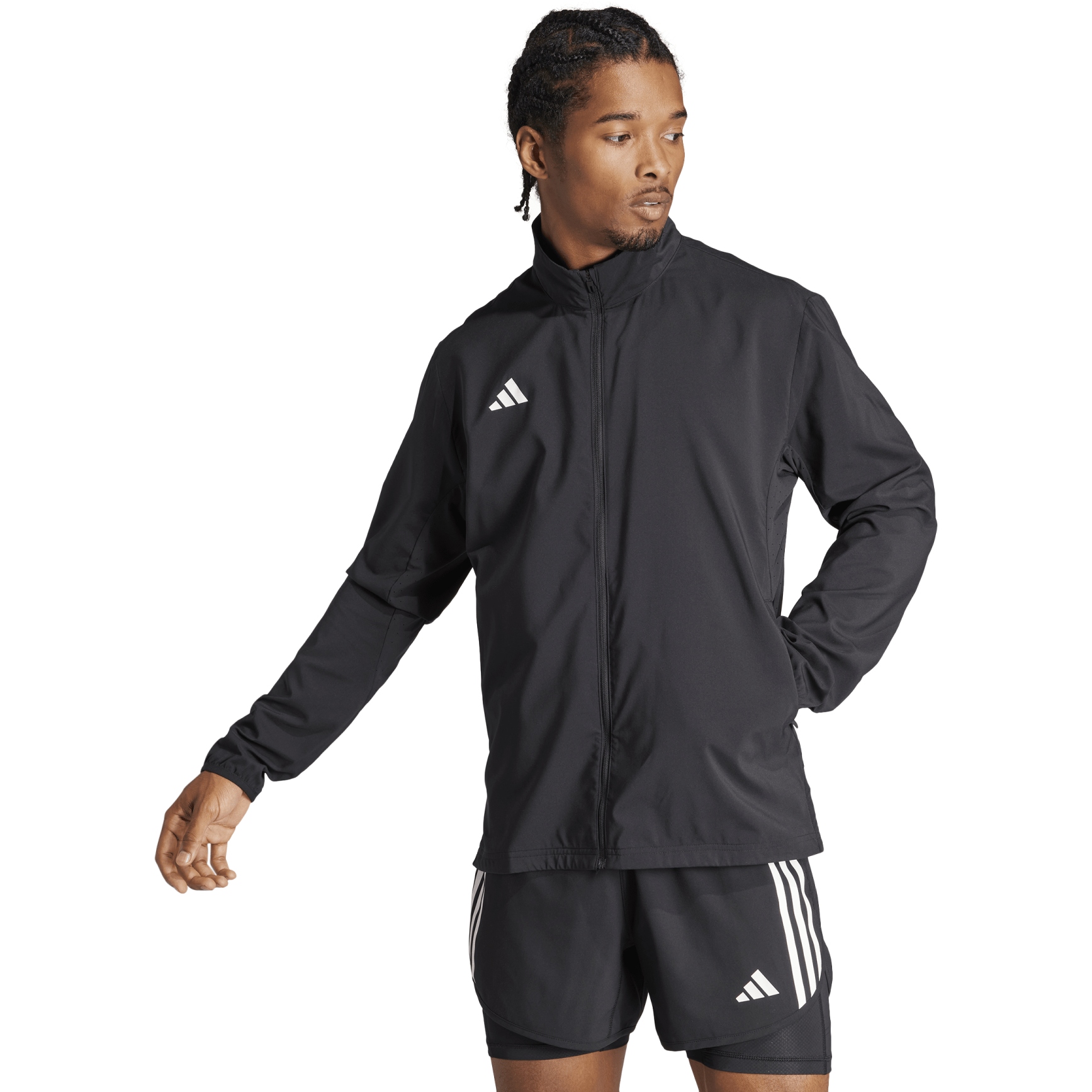 Picture of adidas Adizero Essentials Running Jacket Men - black IT7585