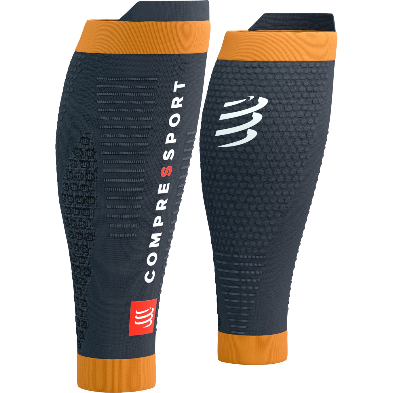 Picture of Compressport R2 3.0 Compression Calf Sleeves - magnet/autumn glory