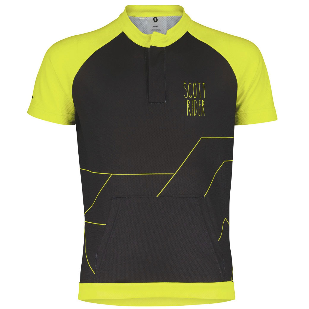 Bild von SCOTT RC Team Kurzarmtrikot Kinder - black/sulphur yellow