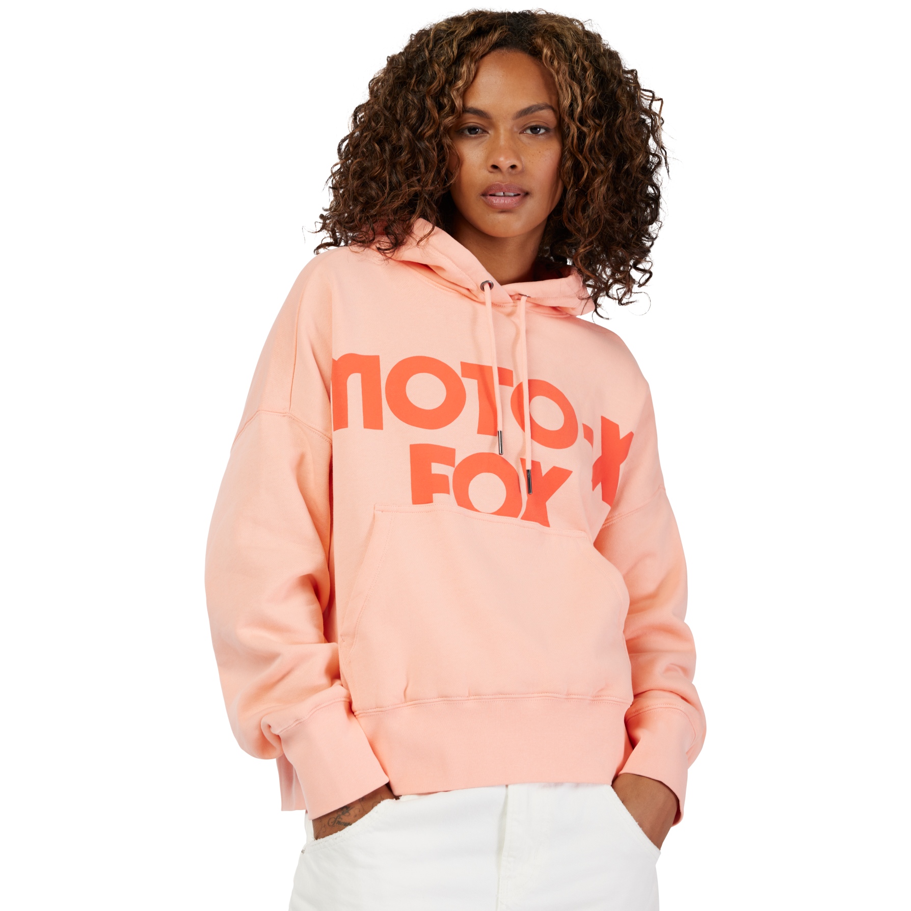 Produktbild von FOX Moto-X Oversized Fleece Hoodie Damen - pale pink