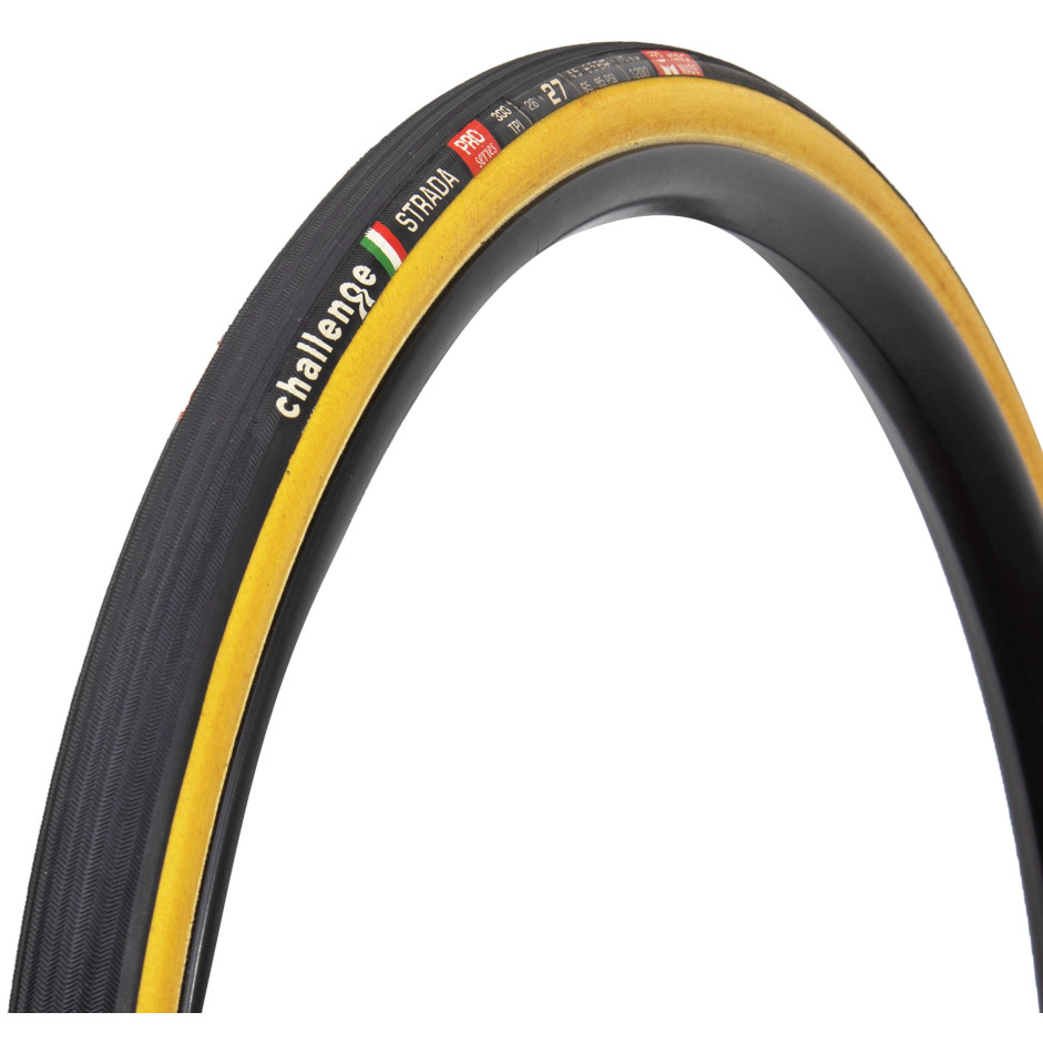 Image of Challenge Strada Pro Tubular Tire - 27-622 - black/tan
