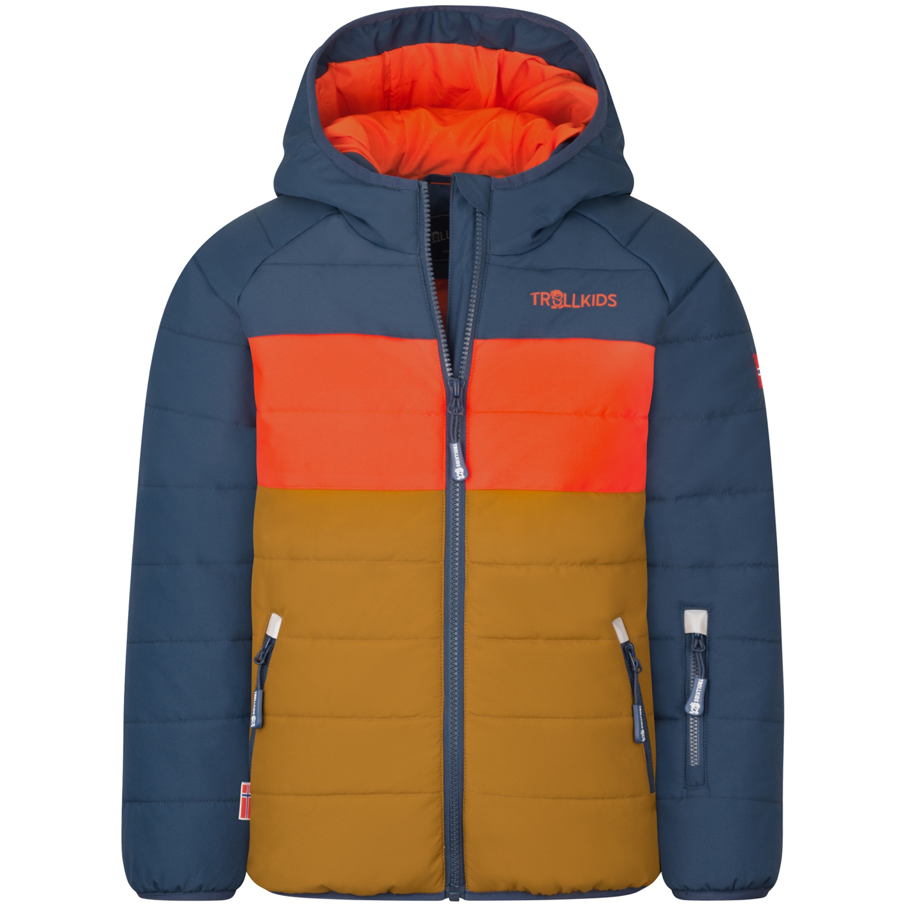 Trollkids Sweat à Capuche Pour Enfant Alesund, Corail/Cerise, 128