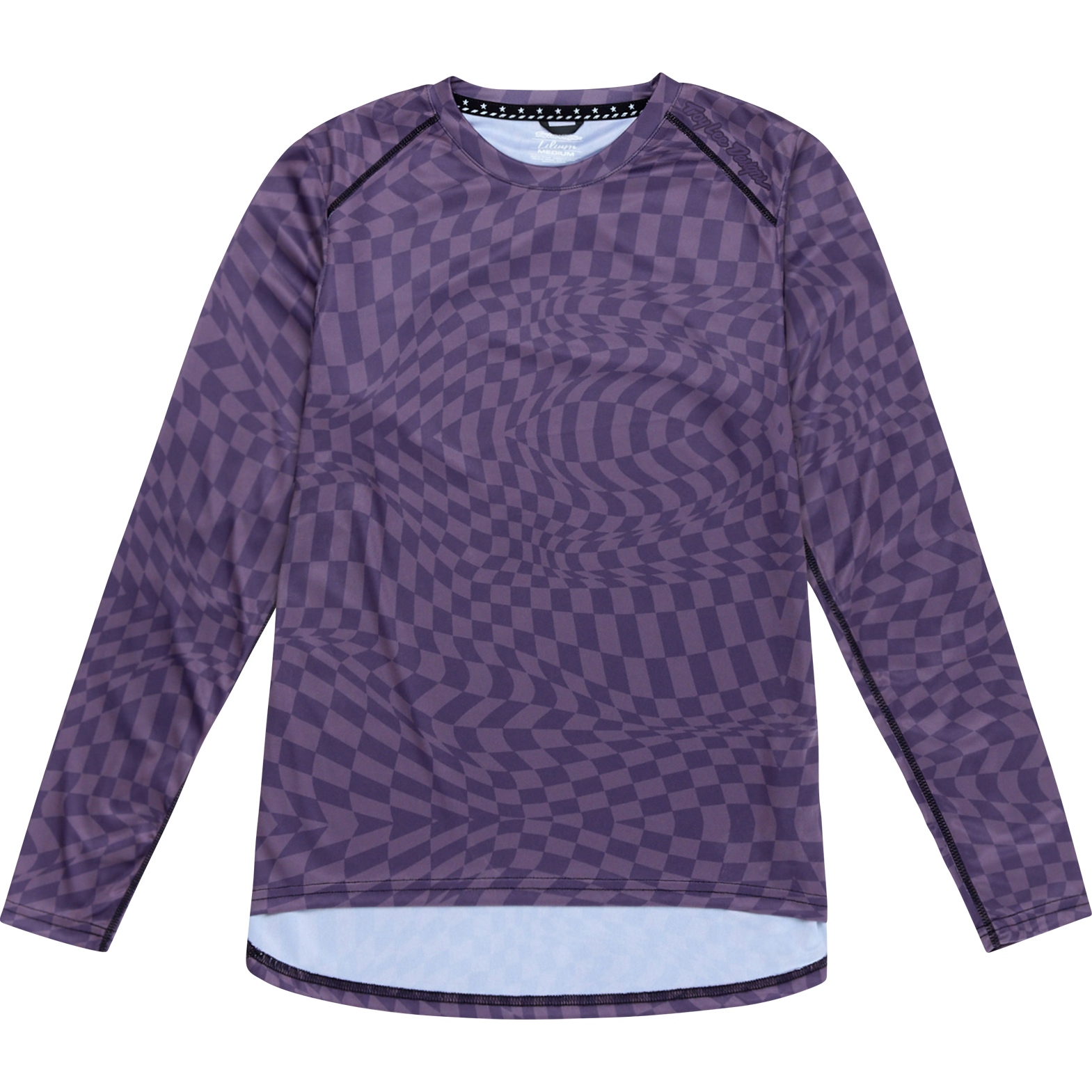 Produktbild von Troy Lee Designs Lilium Langarmtrikot Damen - Twisted Checkers Deep Purple