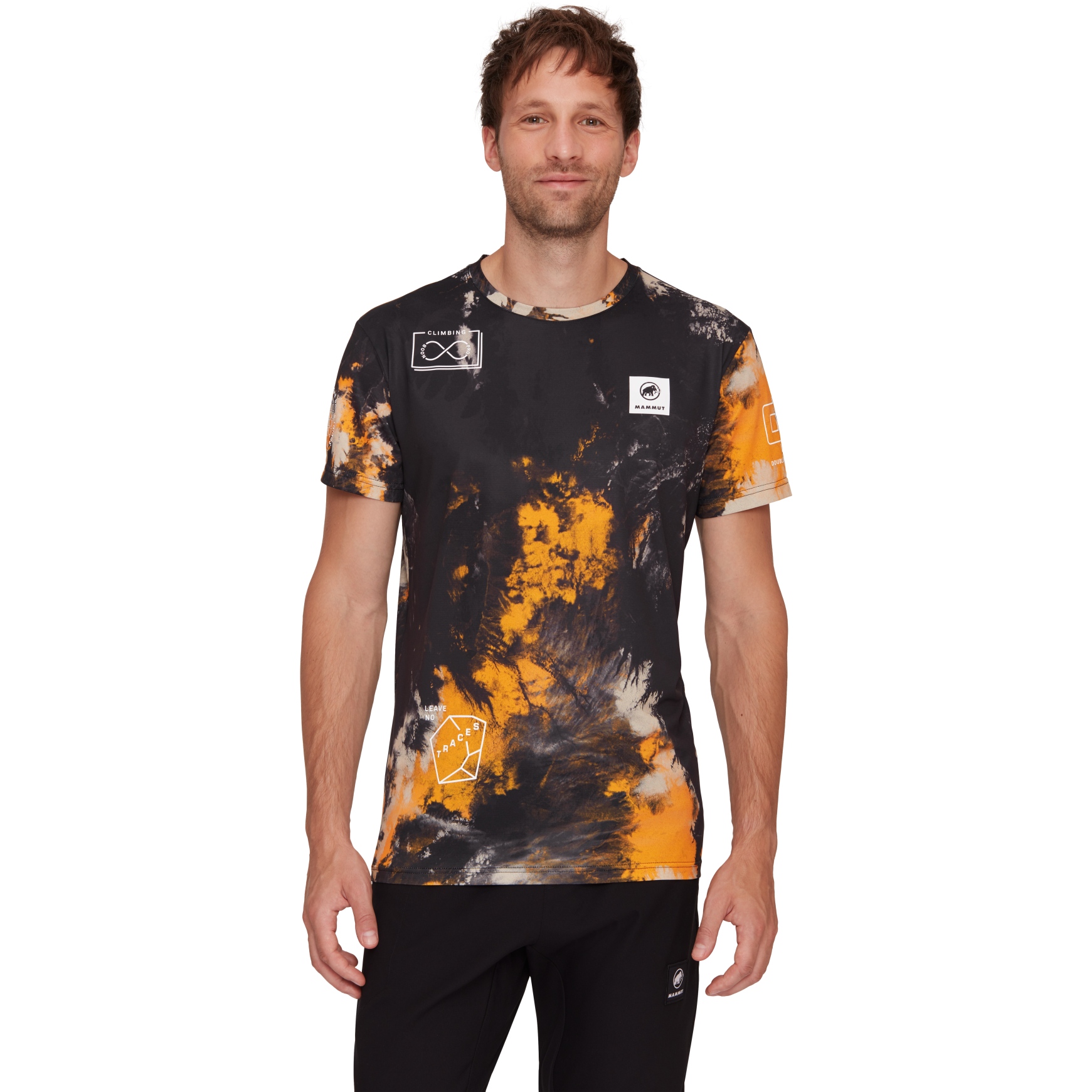 Produktbild von Mammut Massone Sender Sport T-Shirt Herren - schwarz-tangerine