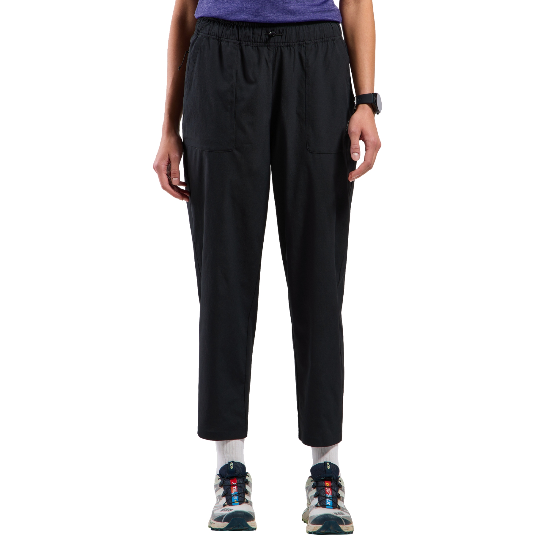 Foto van Odlo Ascent Ultralichte Toelopende 7/8 Ripstopbroek Dames - black