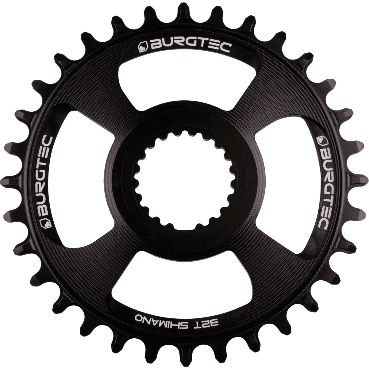 Produktbild von Burgtec Thick Thin Kettenblatt - Direct Mount - Shimano - 3mm Boost Offset - burgtec black