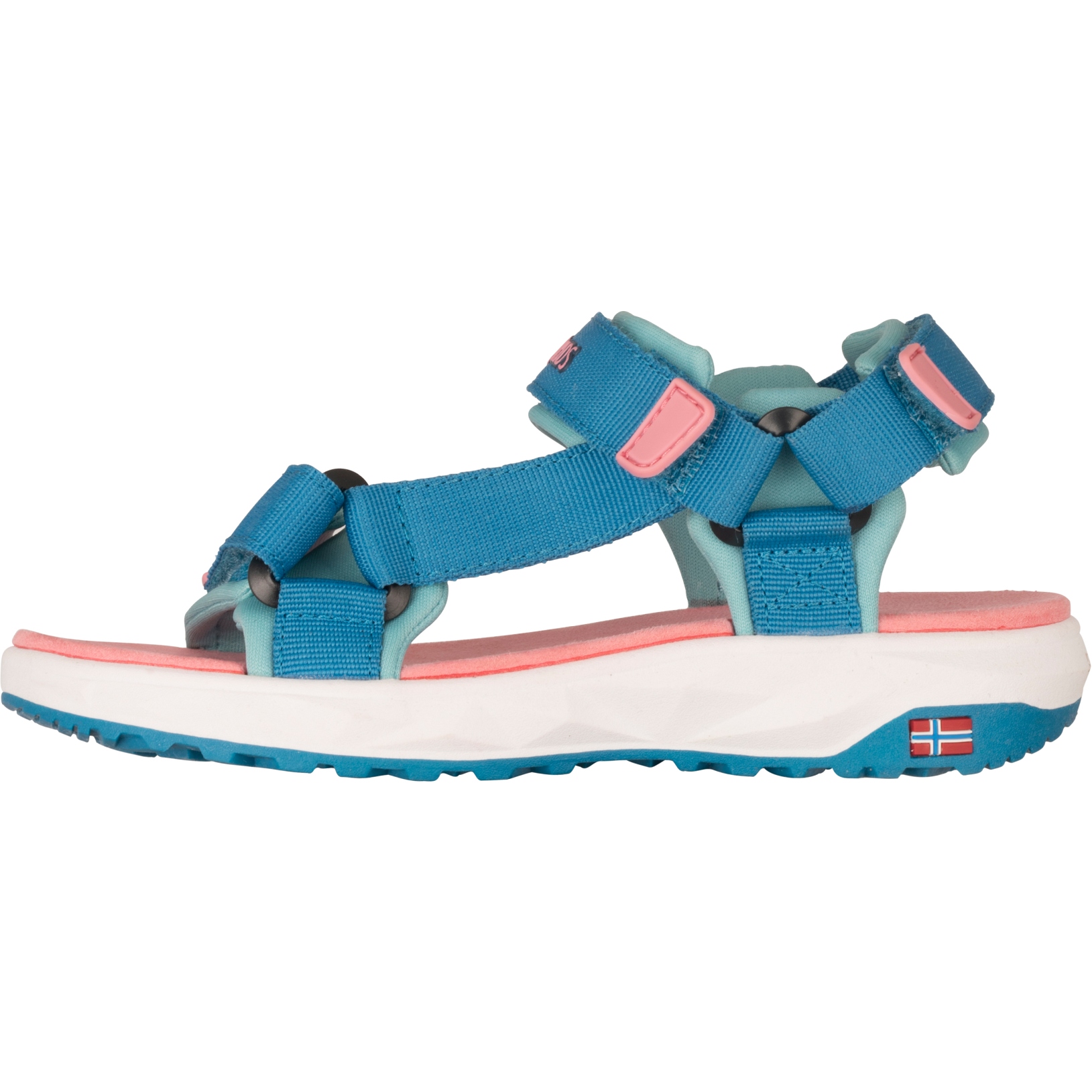 Produktbild von Trollkids Lysefjord Sandalen Kinder - Harbor Blue/Aqua Haze/Peony Rose
