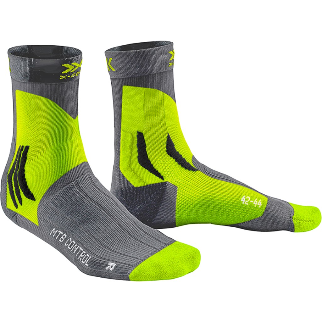 Produktbild von X-Socks MTB Control Biking Socken - charcoal/phyton yellow