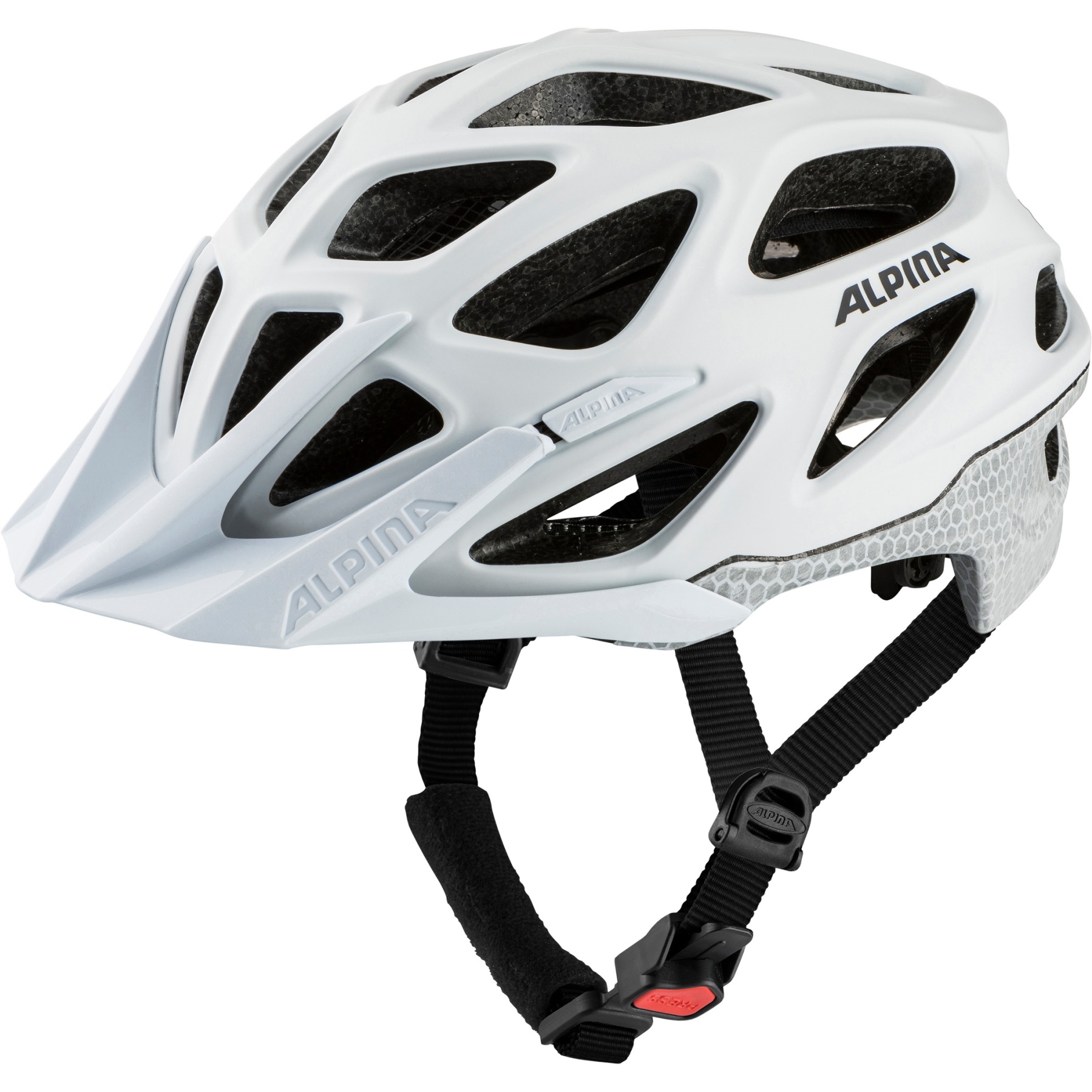Produktbild von Alpina Mythos Reflective Helm - white matt