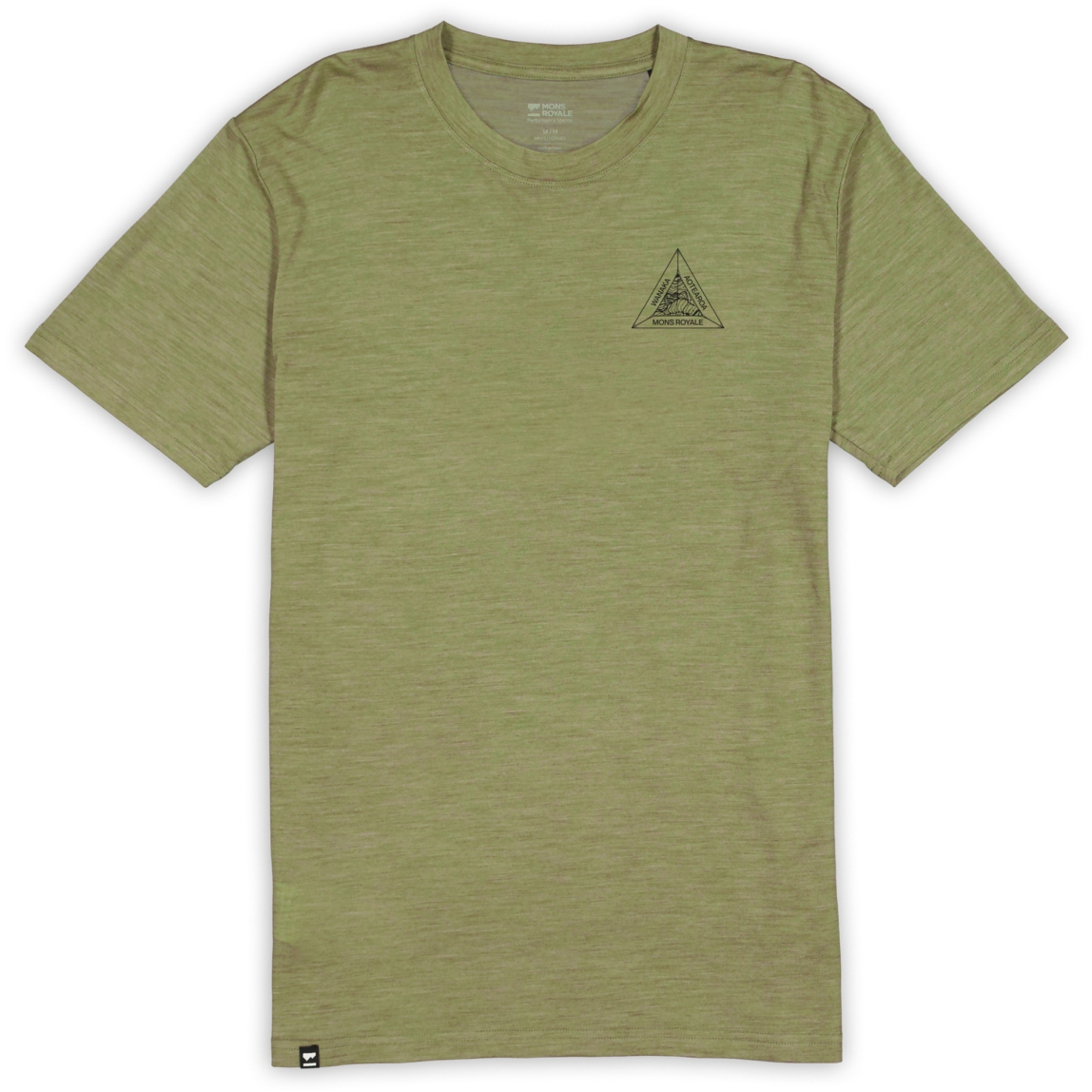 Крутая мужская футболка Mons Royale Zephyr Merino - fern