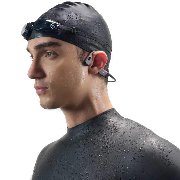 SHOKZ Open Swim Pro グレー SHOKZ Bone Conduction Headphones - Open Swim Pro| Hi Kent