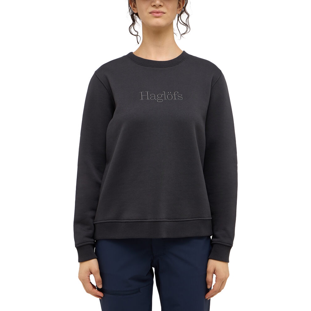 Produktbild von Haglöfs Crewneck Sweatshirt Damen - true black 2C5